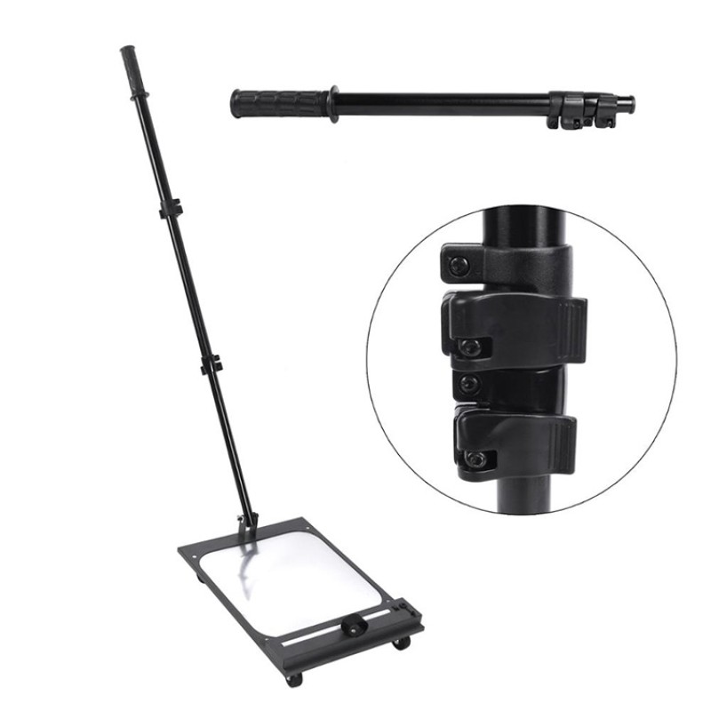 Handheld Mirror Manufacturer - Portable 4 Wheels LED Light