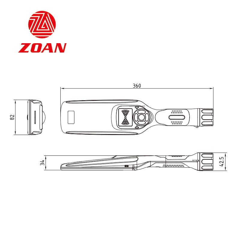 Handheld Detector Manufacturer - Black Color Security