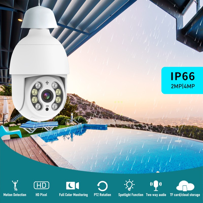 Bulb Camera Manufacturer - 3MP 2.4G WiFi Auto Tracking