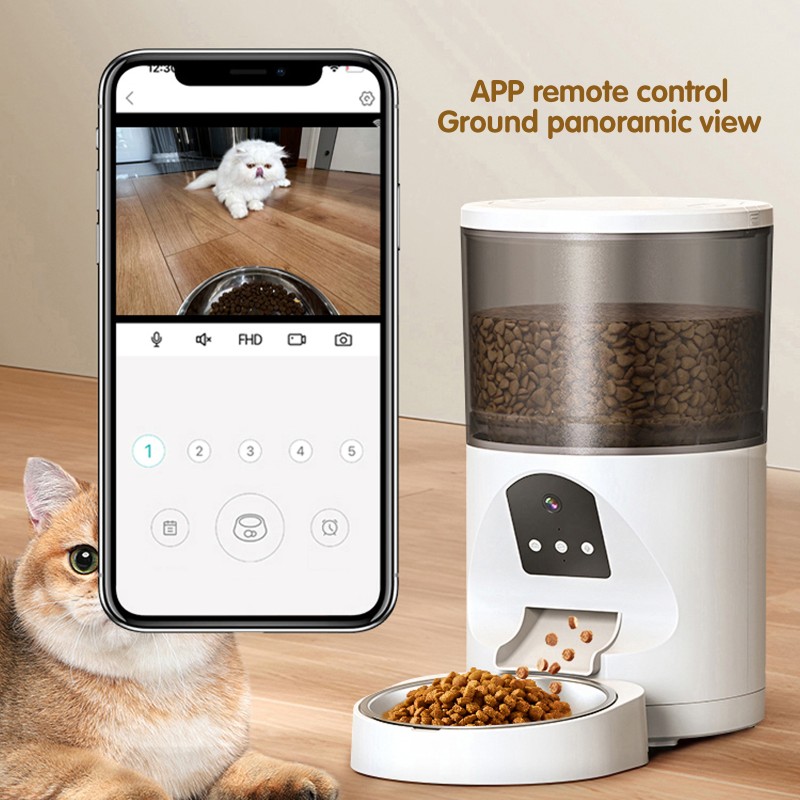 Pet Feeder Manufacturer - 6L Timed Automatic WiFi Camera