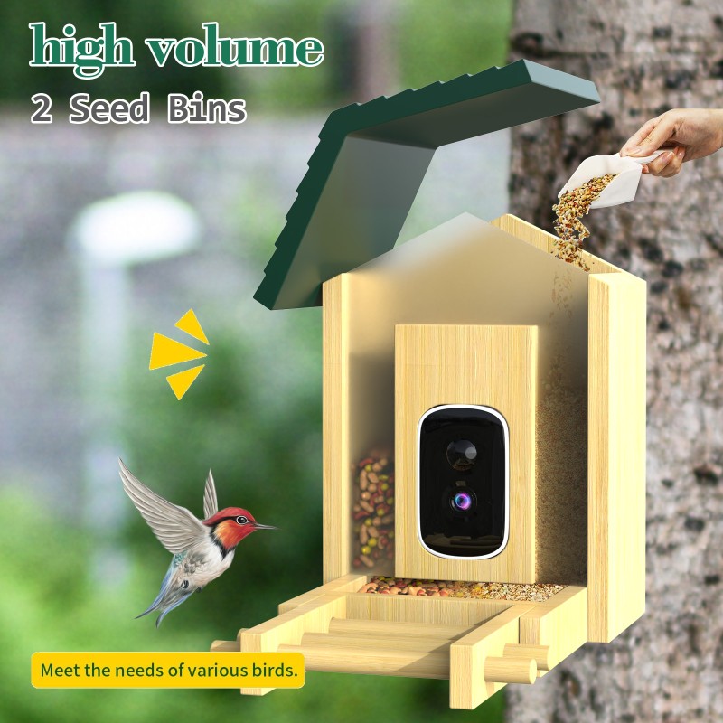 WiFi Camera Manufacturer - 5MP Solar Panel Bird AI