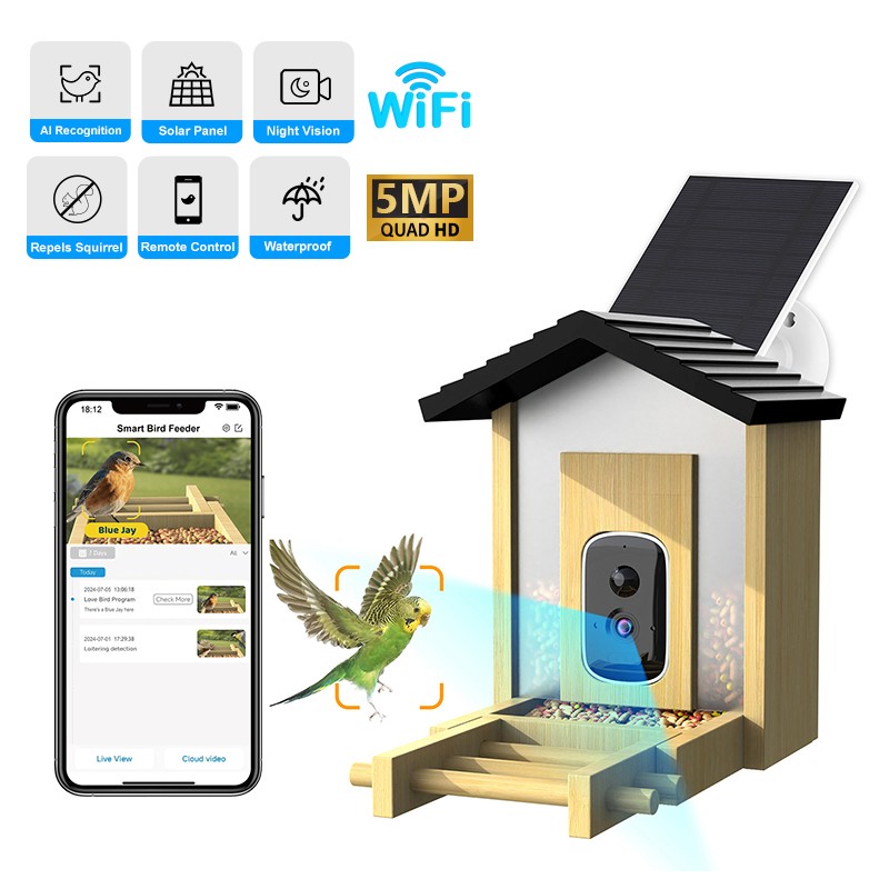 Bird Feeder Manufacturer - 5MP HD AI Species Recognition