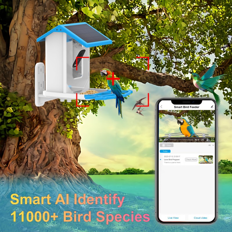 Solar Bird Feeder Manufacturer - 5MP HD Auto Squirrel