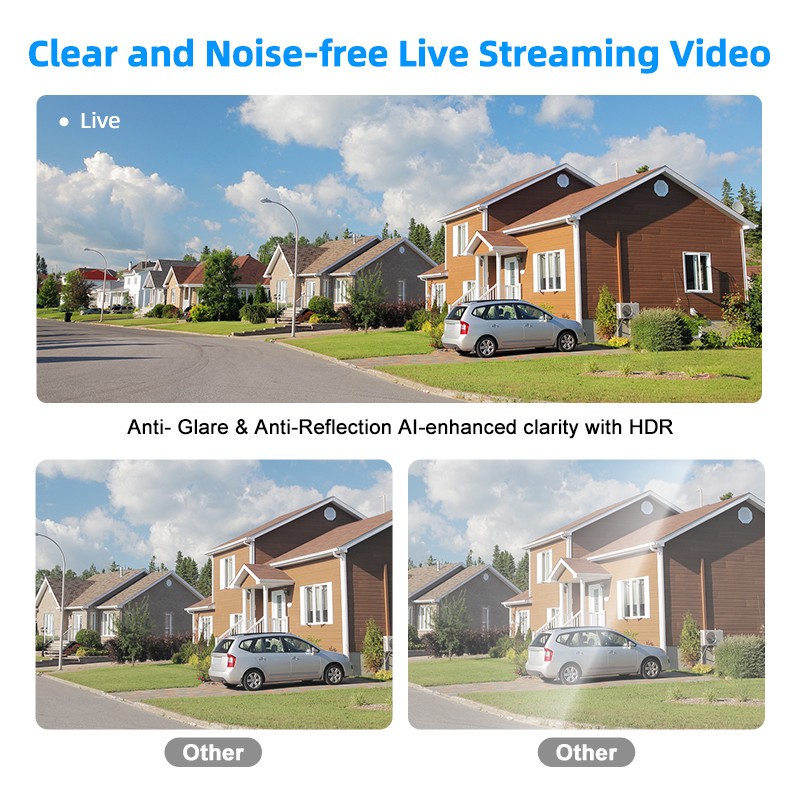 Security Camera Manufacturer - 3MP 2K WiFi Window AI Recognition