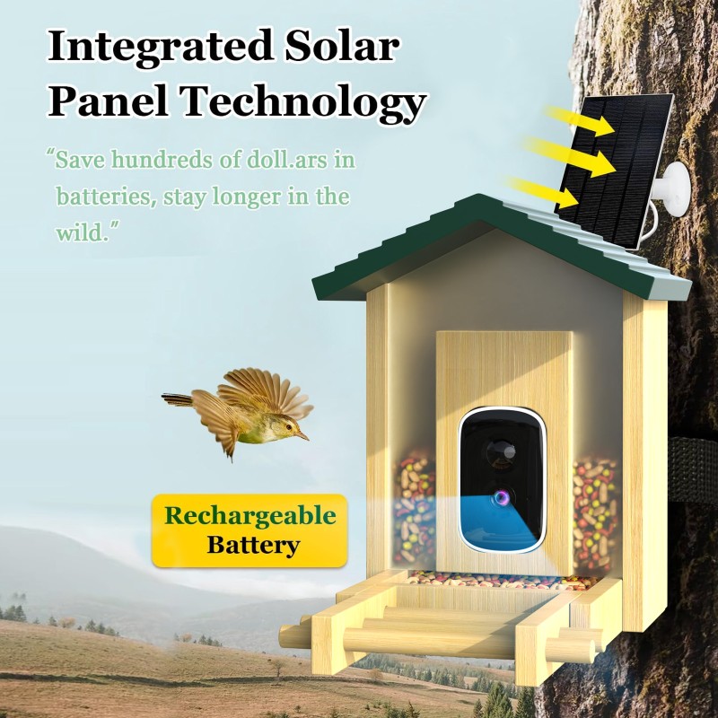 WiFi Camera Manufacturer - 5MP Solar Panel Bird AI