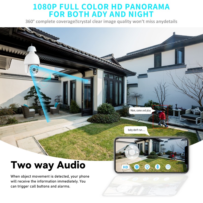 Bulb Camera Manufacturer - 3MP 2.4G WiFi Auto Tracking