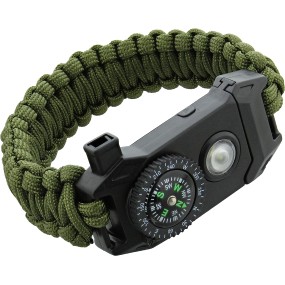Paracord Bracelet Factory - 7 in 1 Emergency Whistle Compass