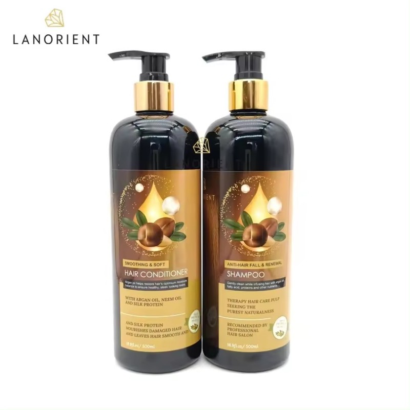 Private Label Biotin Hair Organic Argan Protein Care Sulfate Free Hair-Loss Prevention, Refreshing, Shampoo and Conditioner