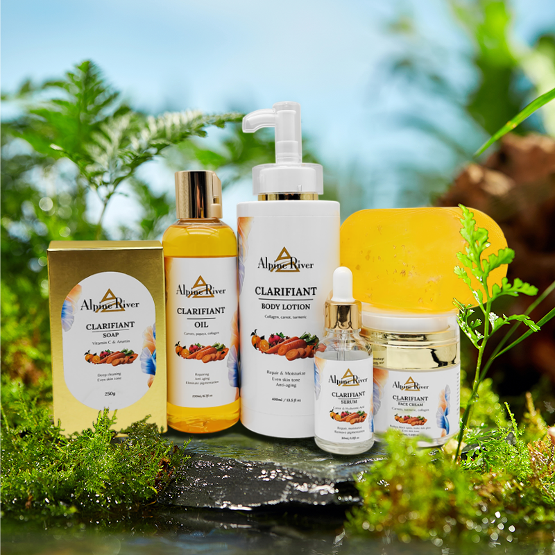 Private Label Luxury Korea Skin Care Product Organic Vitamin C SkinCare Carrot Remove Dark Spots Body Moisturizing Skin Care Set