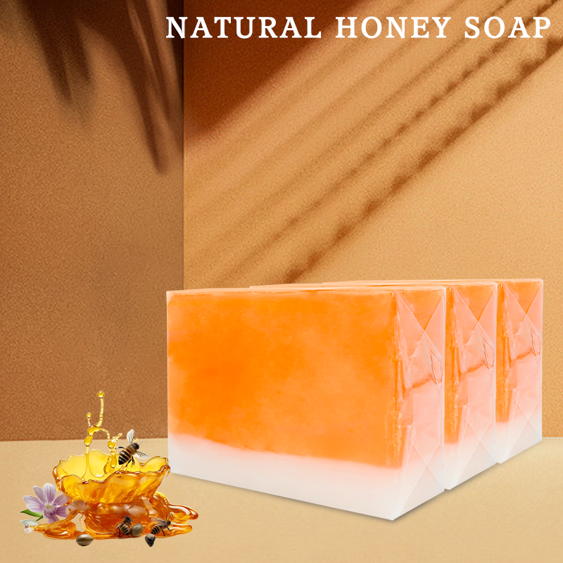Low MOQ Custom Organic Handmade Bath Soap Vitamin E Skin Whitening Deep Cleansing and Exfoliating Papaya Honey Soap for Women