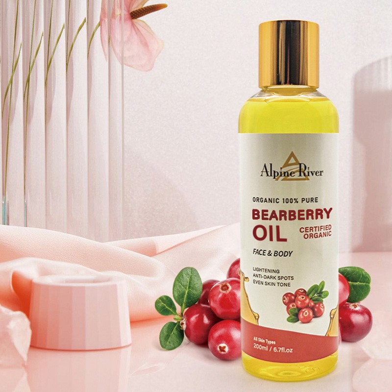 Low Moq Custom Natural Organic Skin Whitening and Brightening Arbutin Oil Body Skin Fast Whitening Bearberry Oil for Women