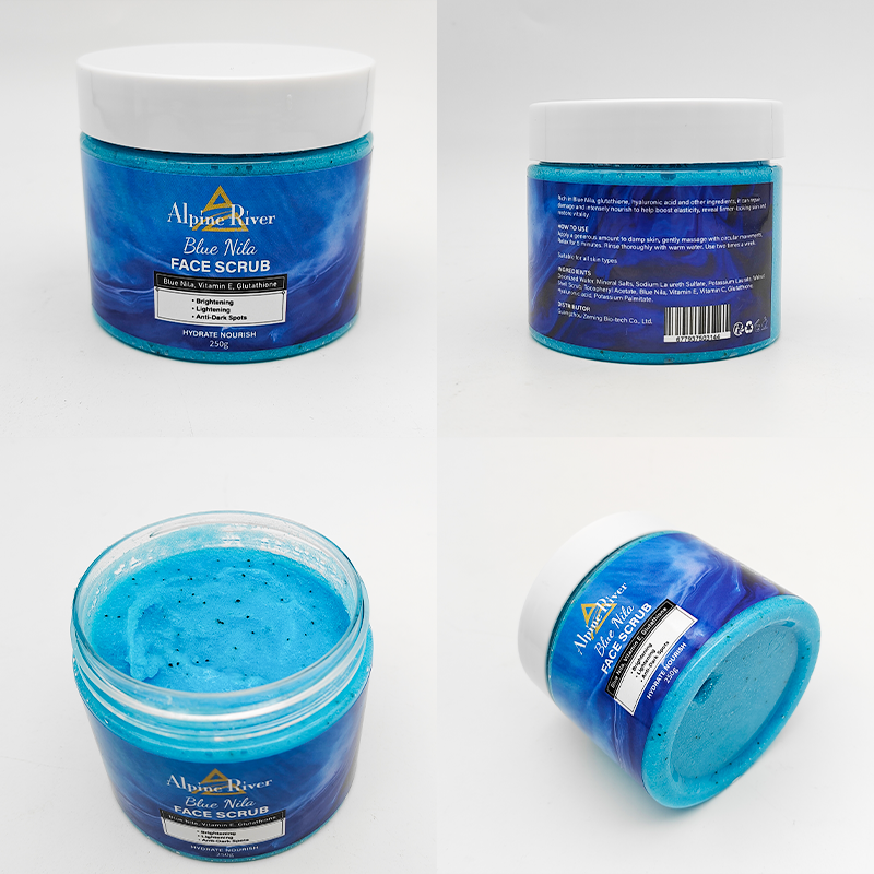 Private Label Body Bath Products Skin Whitening Exfoliating NILA Scrub Remove Dark Spots Brightening Face and Body Scrub