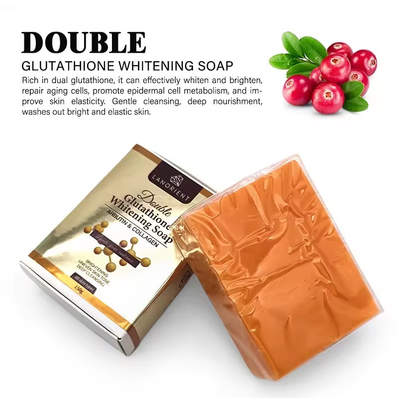 Private Label Vitamin C Skin Whitening Remove Dark Spots Pigmentation Correction Skin Care Set Double Glutathione Whitening Set