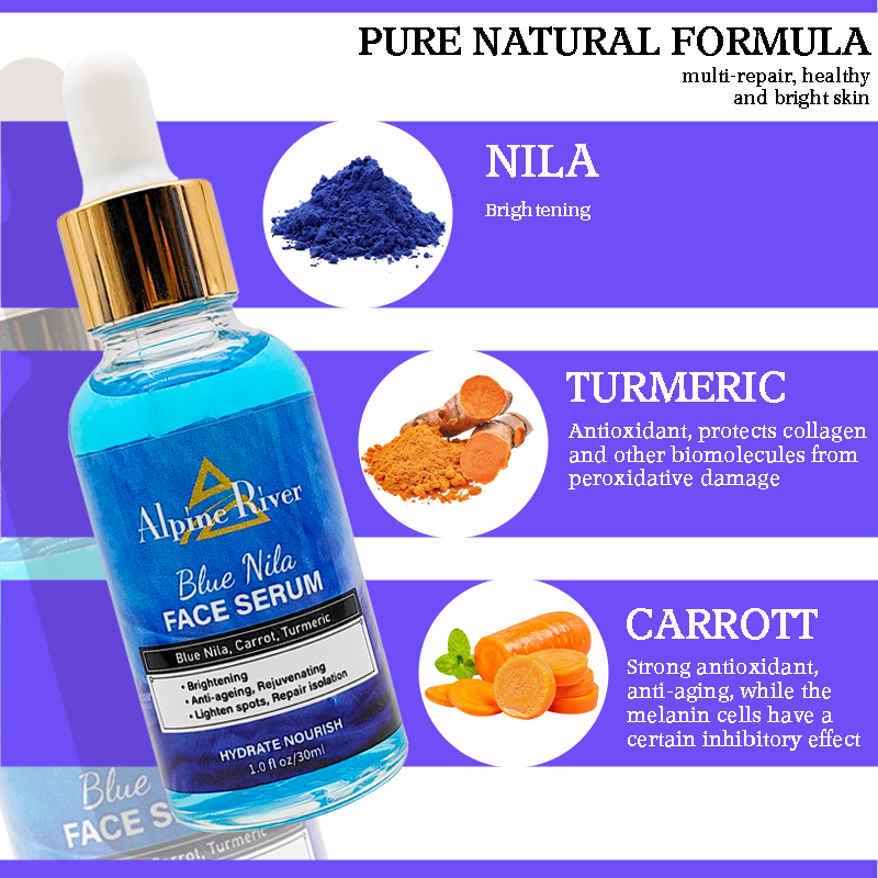 Natural Organic Skin Care Products Korean Cosmetics Skin Whitening and Brightening Nila Face Serum for Dark Skin