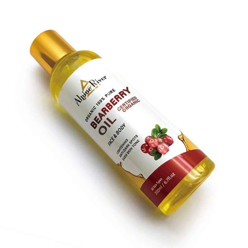 Private Label Vitamin C Skin Whitening Removing Dark Spot Arbutin Oil Organic Toning Bearberry Massage Oil for Black Skin