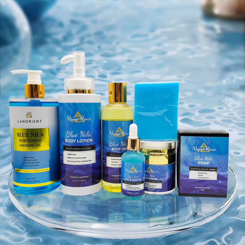 Korean Skin Care Beauty Product Organic Vitamin E Turmeric Remove Dark Spots Moisturizing Skin Whitening NILA Skin Care Set