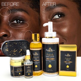 Private Label LANORIENT Vitamin E Remove Dark Spots And Even Skin Tone Luxury Carrot And Turmeric Skin Care Set For Black Skin