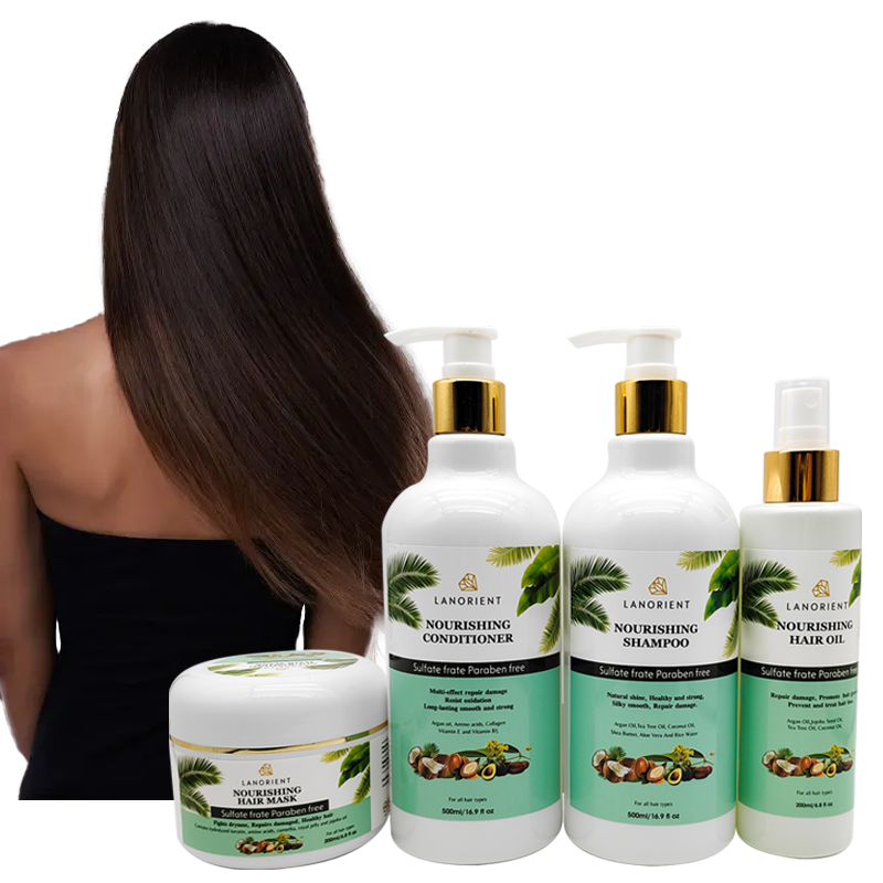Factory Direct Sale of Natural Shampoo Vitamin Nourishing Scalp Anti-Dandruff Hair Care Set Wholesale for Black Women