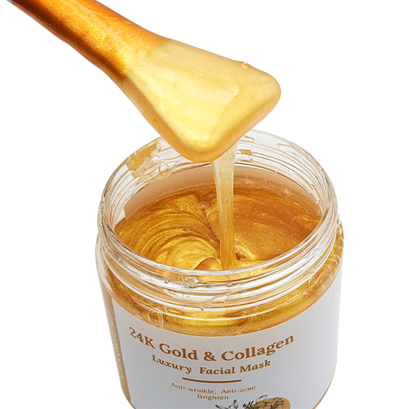 Wholesale Korean Beauty Skin Care Mask Skin Whitening, Moisturizing and Brightening 24k Gold Collagen Face Mask for Women