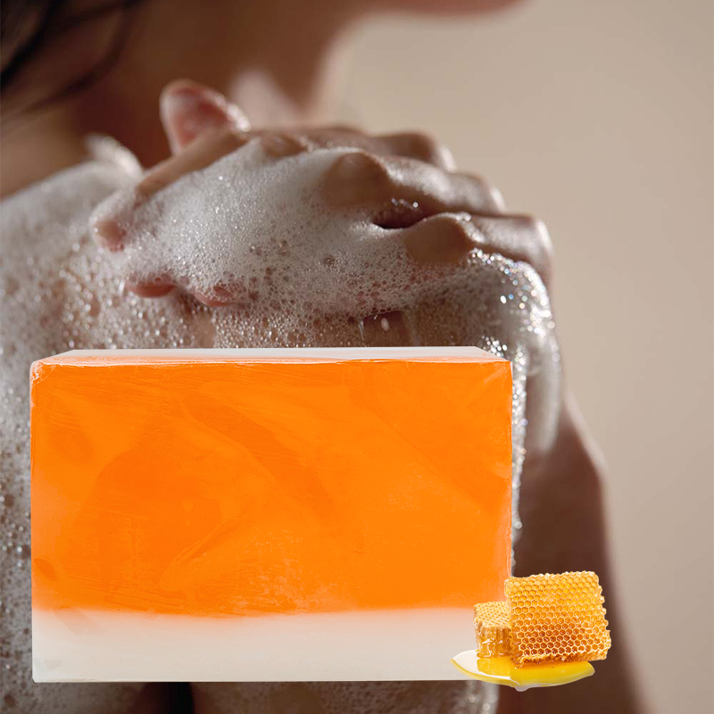 Wholesale Organic Handmade Honey Soap Natural Whitening Face Cleansing Body Bath Whitening Soap Bar for Dark Skin