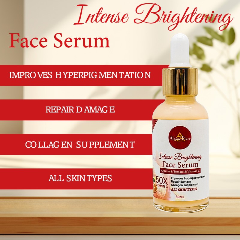 Private Label Vitamin C Korean Skin Whitening and Dark Spot Removal Arbutin Tomato Skin Care Serum for Women