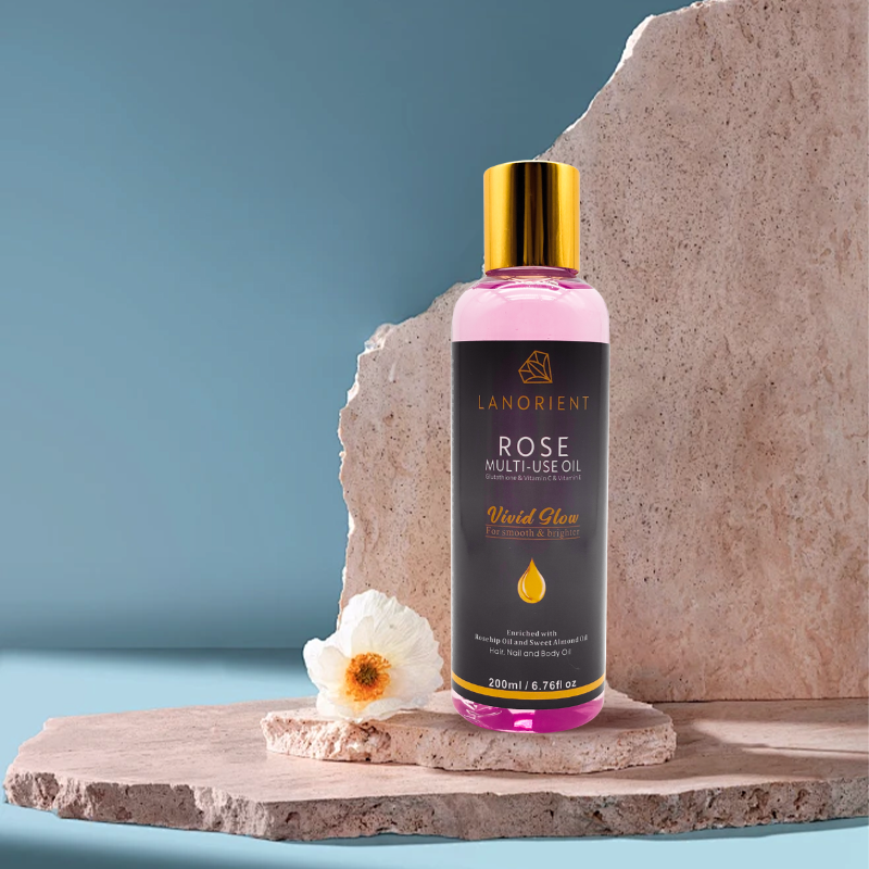 Private Label Natural Organic Skin Care Products Vitamin C Skin Whitening and Moisturizing Rosehip Oil for Face and Body