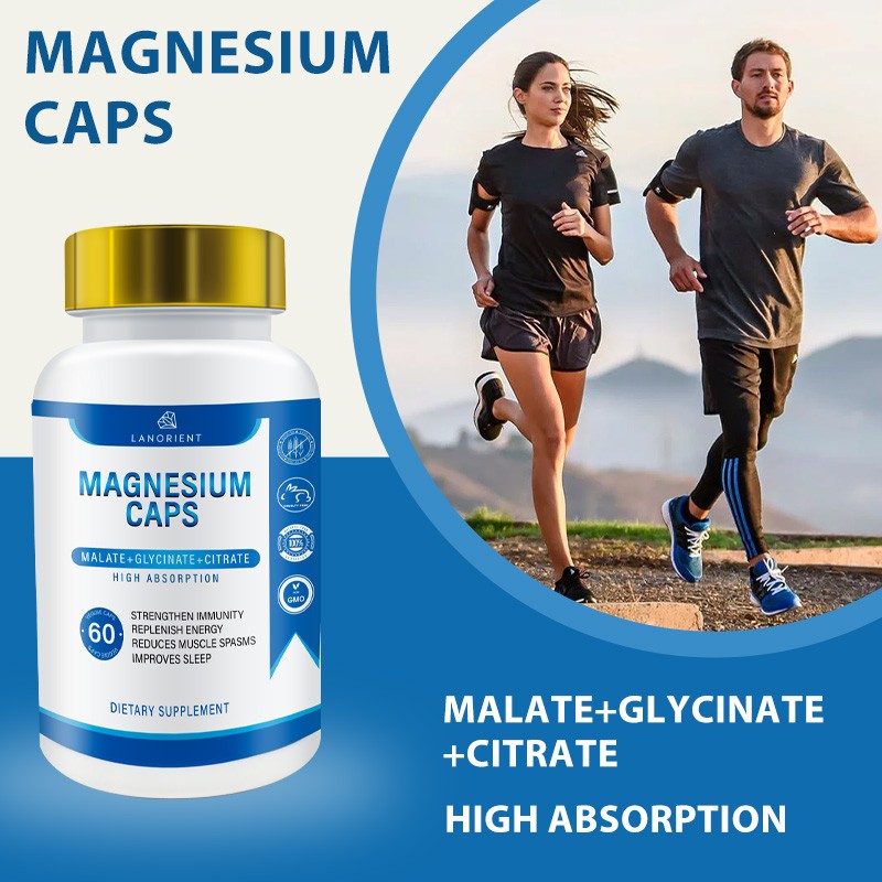 OEM Wholesale Organic Vegan Magnesium Glycinate Capsules - Sleep Support, Stress Relief & Healthy Relaxation Supplement