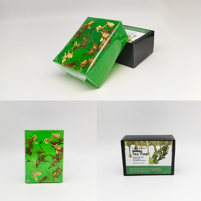 OEM Wholesale Organic Skin Care Bath Products Tea Tree Blackhead Removing Moisturizing Soap Bar Deep Cleansing Handmade Soap