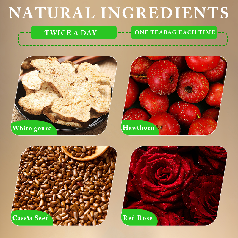 Private Labels LANORIENT Organic Herbal Body Burning Fat Slimming Tea Weight Loss Tea Bag for Adults