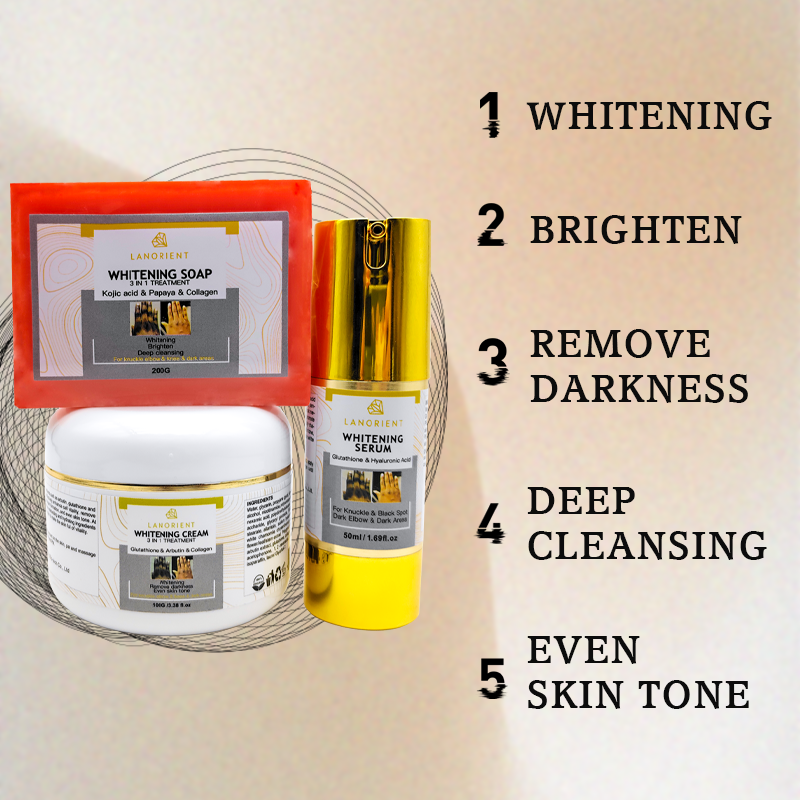 OEM Custom Skin Care Product Vitamin E L-Glutathione Whitening and Moisturizing Skin Care Set (New) for All Skin Types