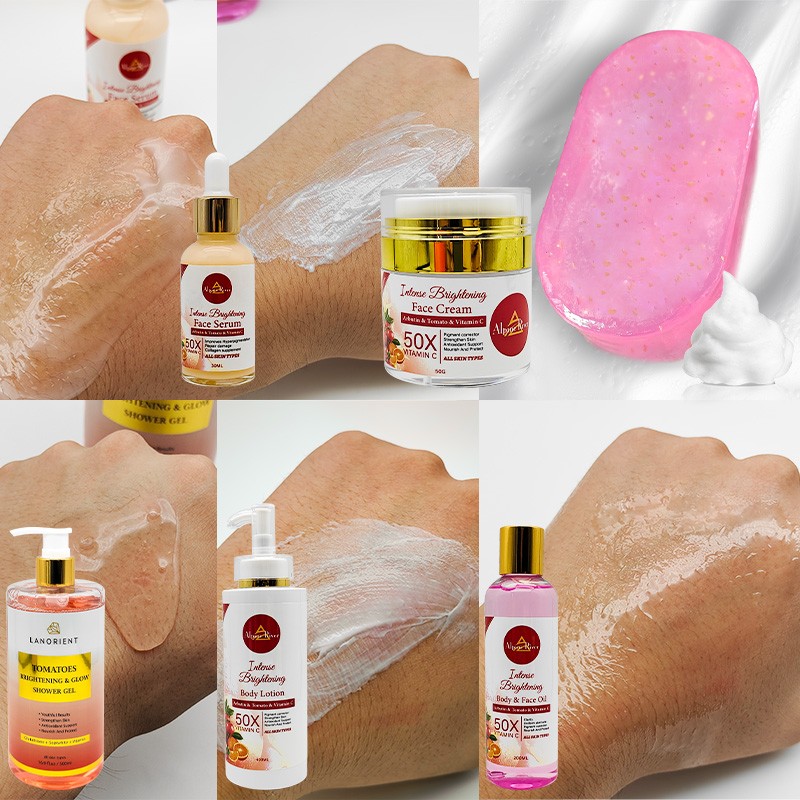 OEM Wholesale Arbutin Organic Skin Whitening Remove Dark Spot Tomato Skin Care Products Vegan Arbutin Skin Care Set for Women