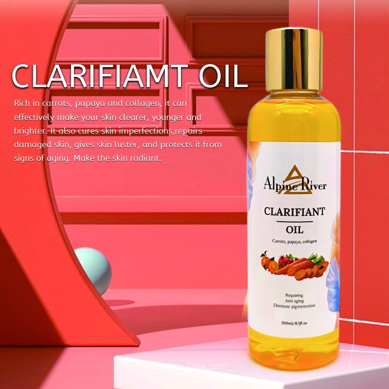 OEM Custom Organic Vitamin C Skin Care Natural Carrot Dark Spot Removal Body Care Oil Turmeric Lightening Even Skin Tone Oil