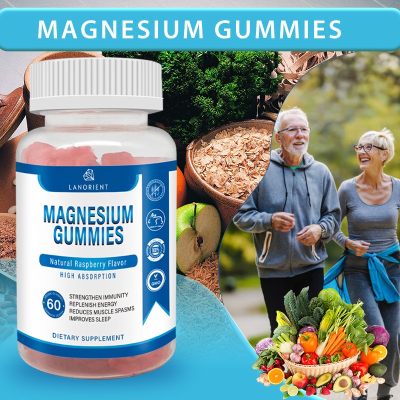 Low MOQ Custom Organic Vegetarian Triple Magnesium Complex Gummy Magnesium Glycinate Magnesium Gummies For Calm And Sleep