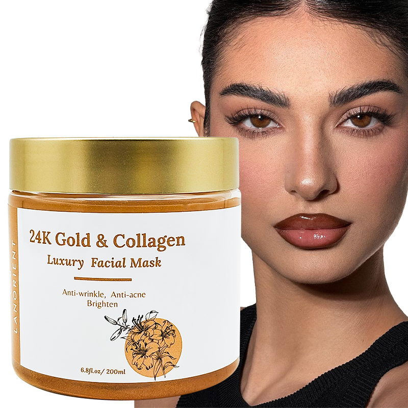 Wholesale Korean Beauty Skin Care Mask Skin Whitening, Moisturizing and Brightening 24k Gold Collagen Face Mask for Women