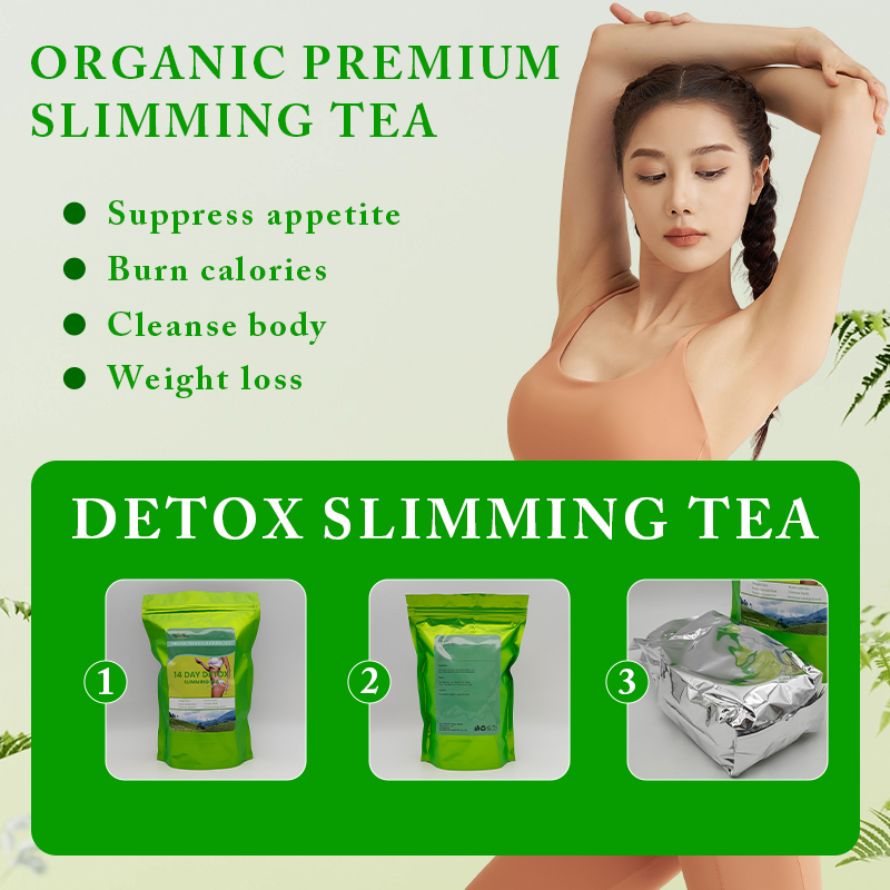 Private Labels LANORIENT Organic Herbal Body Burning Fat Slimming Tea Weight Loss Tea Bag for Adults