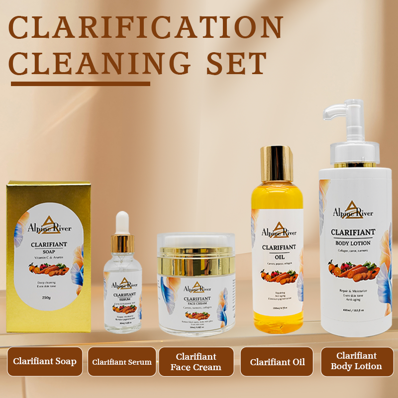 Private Label Luxury Korea Skin Care Product Organic Vitamin C SkinCare Carrot Remove Dark Spots Body Moisturizing Skin Care Set