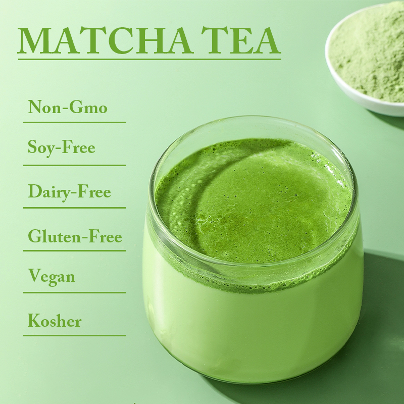 OEM Custom Organic Vegan Matcha Powder Slimming Weight Loss Tea Green Tea Matcha Powder for Adults