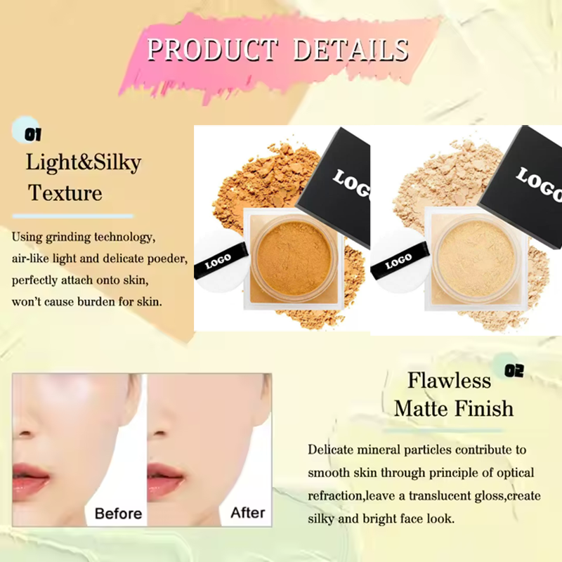 Mineral Powder Manufacturer - Ochain Cosmetics Low MOQ Vegan for Dark Skin Loose