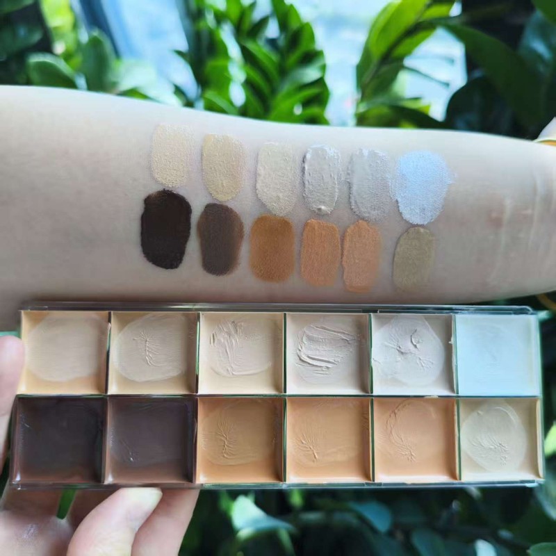 Concealer Palette Supplier - Custom Vegan Face Cream Concealer Palettes Private Label