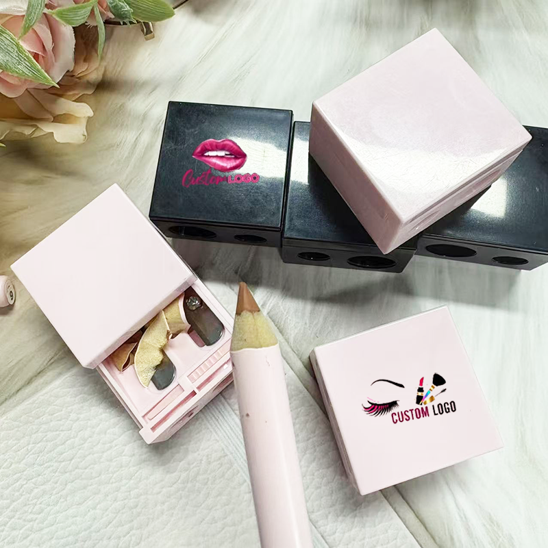 Pencil Sharpener Manufacturer - Blade Dual Holes Sharpener Tools Cosmetic with Cleaner