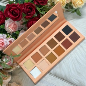 Eyeshadow Palette Supplier - Nude Dark Custom Logo Vegan Eye Shadow Private Label