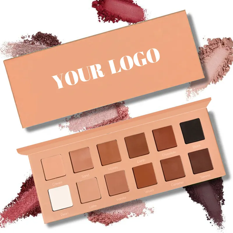 Eyeshadow Palette Factory - 12 Color Talc Free Private Label Diy Custom Logo
