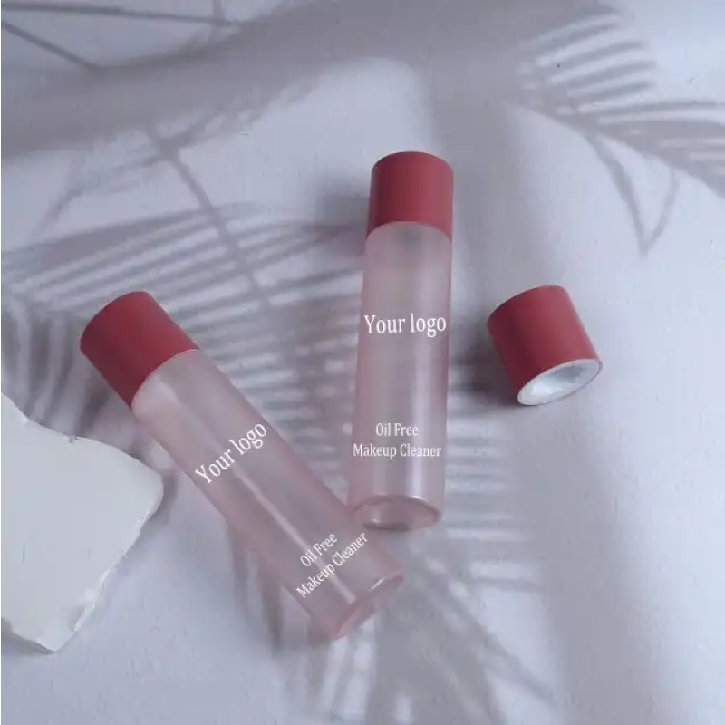 Makeup Remover Factory - Deep Liquid Cleanser Oil Free Pink Bottle Clear Vegan