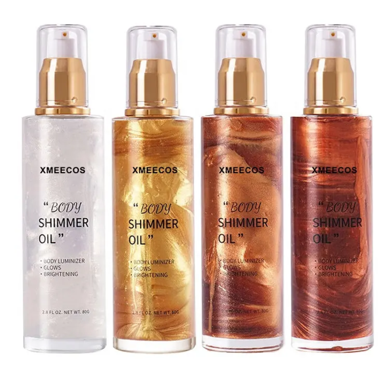 Body Glow Oil Factory - Private Label Vegan Body Glitter Highlighter Liquid Bronzer