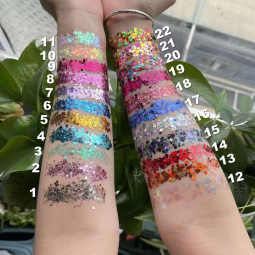 Liquid Glitter Factory - Holo Holographic Multichrome Liquid Glitter Makeup