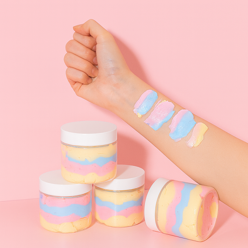 Body Butter Supplier - Low MOQ Nourishing Rainbow Moisturizing Shea Butter Vegan