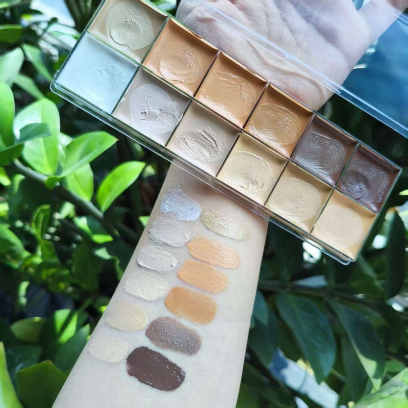 Concealer Palette Supplier - Custom Vegan Face Cream Concealer Palettes Private Label