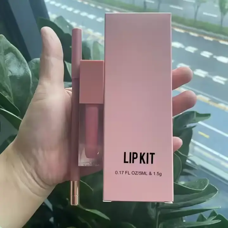 Lip Kit Manufacturer - Custom LOGO 2 in 1 Private Label Matte Liquid Lipgloss