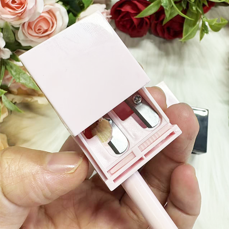 Pencil Sharpener Manufacturer - Blade Dual Holes Sharpener Tools Cosmetic with Cleaner
