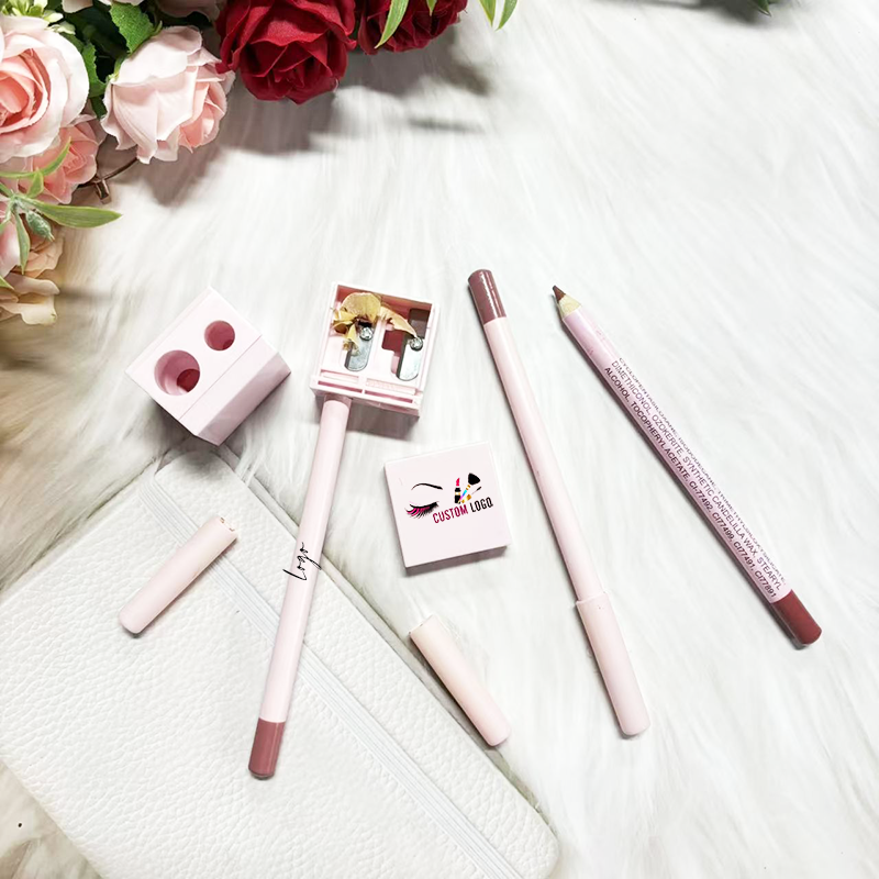 Pencil Sharpener Supplier - Pink Black Eyebrow Lipliner Double Hole Cosmetics